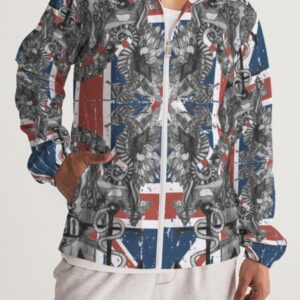 ICJUK Exclusive lightweight Windbreaker Ocean Anarchy Union Jack Mermaid Throne