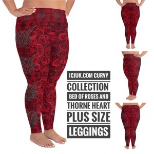 Exclusive Bed of Roses Custom Plus Size Leggings