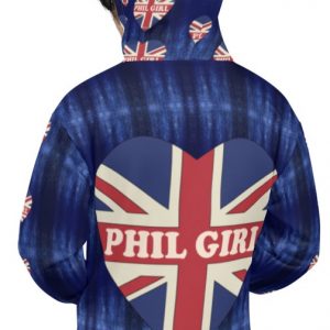 Exclusive Phil Girl All over print pullover Hoody