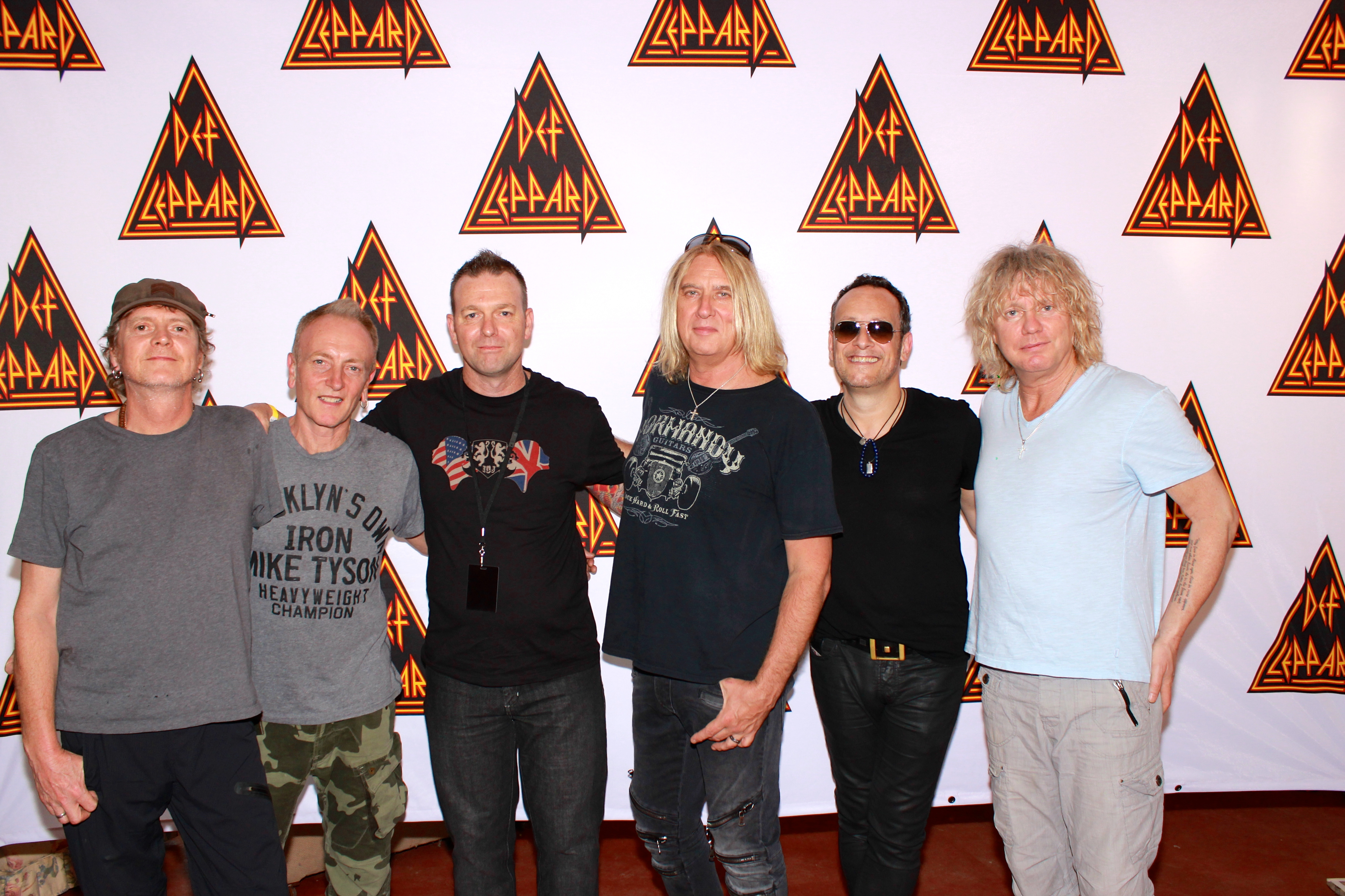 Sean Follows - Meet & Greet with Def Leppard, Sean is wearing the Classic Union Jane design. 21 November 2015. Perth, Western Australia. "Still one of my favourite shirts and one of the first ever purchased" 