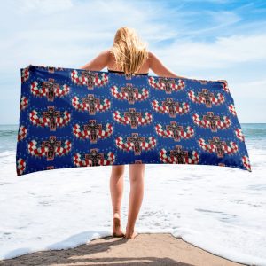 USA Cross and Skulls Towel