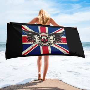 The Classic Original Union Jack with Skulls & Wings Towel
