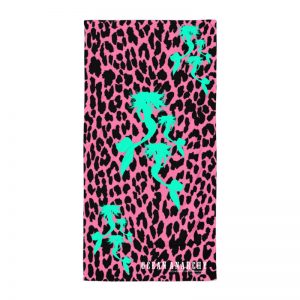 Black and Pink Leopard with OA Mermaids Towel