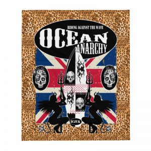 Exclusive Leopard and Union Jack Ocean Anarchy Cozy Throw Blanket