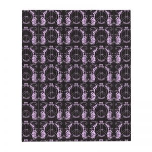 Exclusive Peace Love Courage Cozy Throw Blanket
