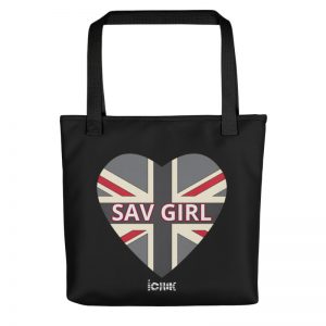 Exclusive All Over Print Tote Sav Girl