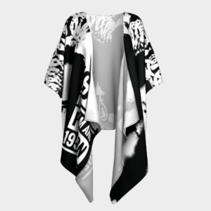 ICJUK open style Kimono lightweight sheer cover up Keep Calm Jubilee