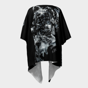 ICJUK Black and White Leopard open style Kimono lightweight sheer cover up