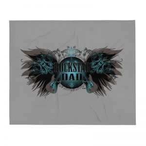 Exclusive Throw Blanket ICJUK Rockstar Dad