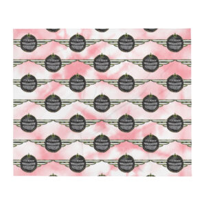 Exclusive Cozy Throw Blanket ICJUK Courage Strength Attitude
