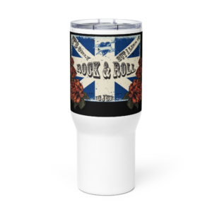 ICJUK Stainless Steel Travel Mug – Hot & Cold Beverage Tumbler It’s Only Rock and Roll