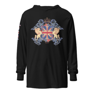 ICJUK Unisex Long Sleeve Hooded Tee All The Kings Horses