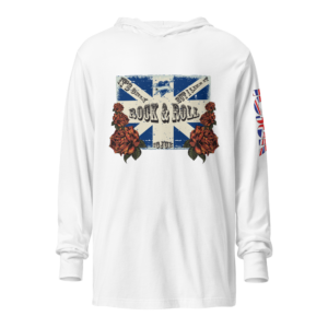 ICJUK Unisex Long Sleeve Hooded Tee It’s only Rock and Roll