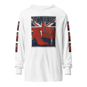 ICJUK Brit Chick Unisex Long Sleeve Hooded Tee