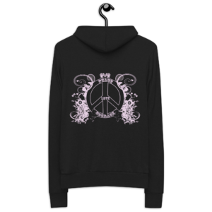 ICJUK Unisex Zipper Hoody Peace Love Courage