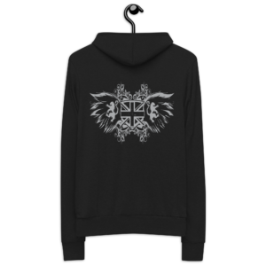 ICJUK Unisex Zipper Hoody Classic Lions Crest and Wings
