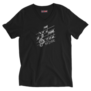 ICJUK Musical Notes V neck