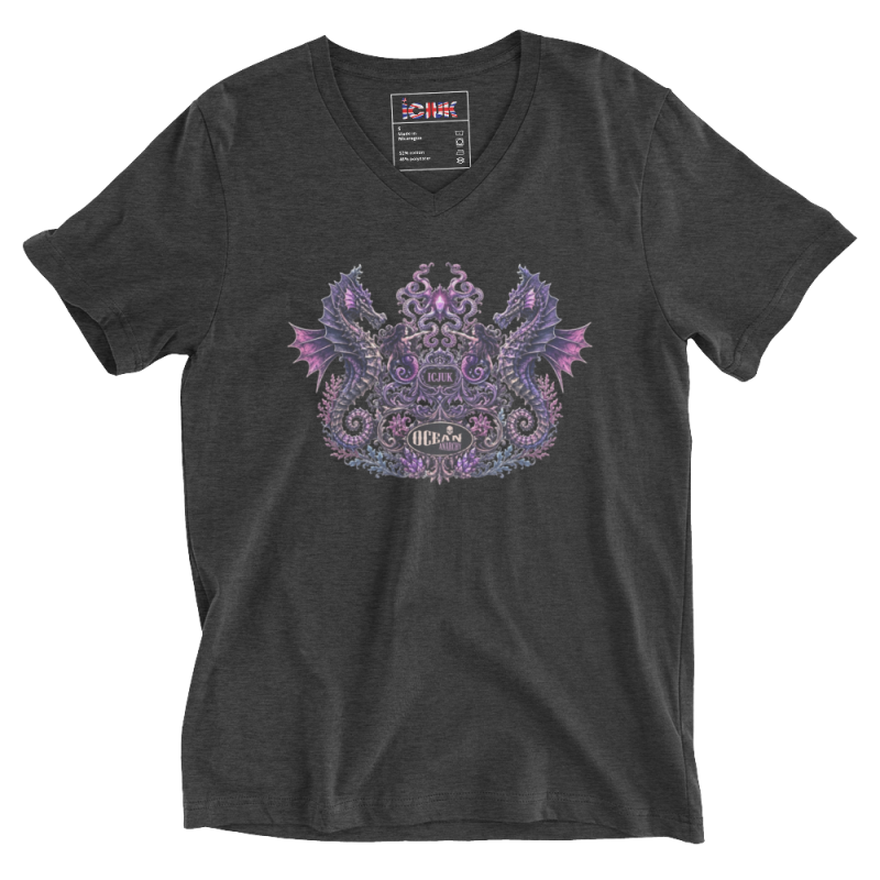 ICJUK Ocean Anarchy Mystic Seahorses Unisex V neck