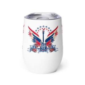 ICJUK Custom Wine Tumbler Guitar Wings